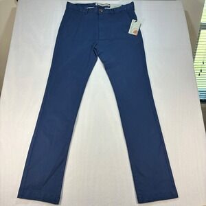 Southern Proper Navy Blue Thomasville Pant Cotton Stretch Chino Size 32 NWT